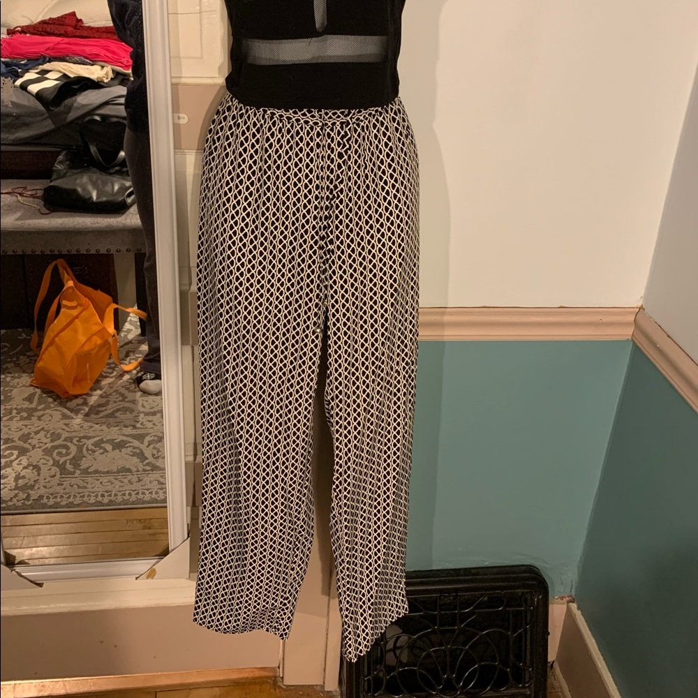 Silk flowy pants